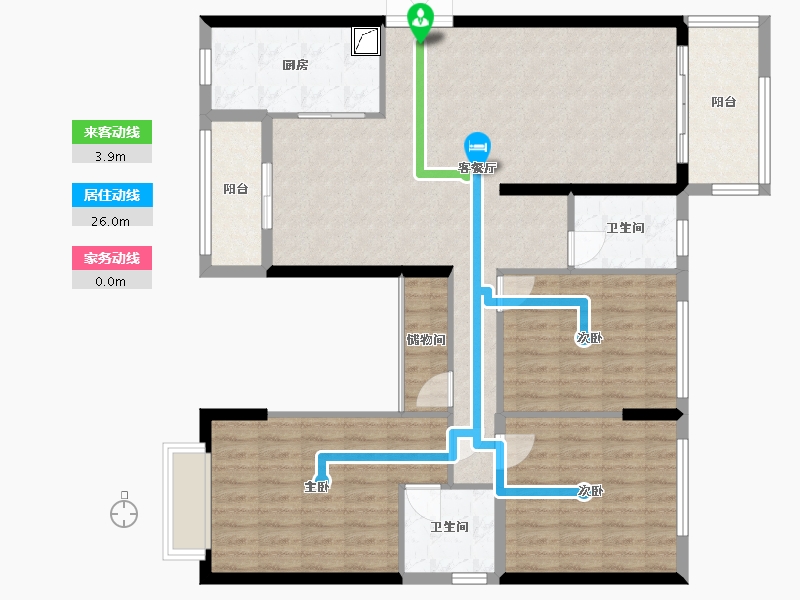 湖南省-株洲市-景秀家园-121.59-户型库-动静线