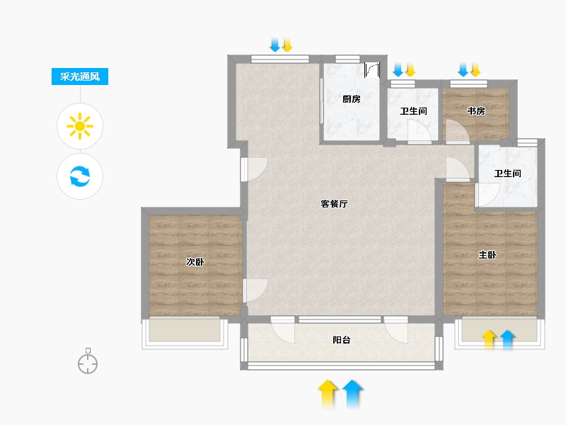 浙江省-绍兴市-保利大国憬-0.00-户型库-采光通风