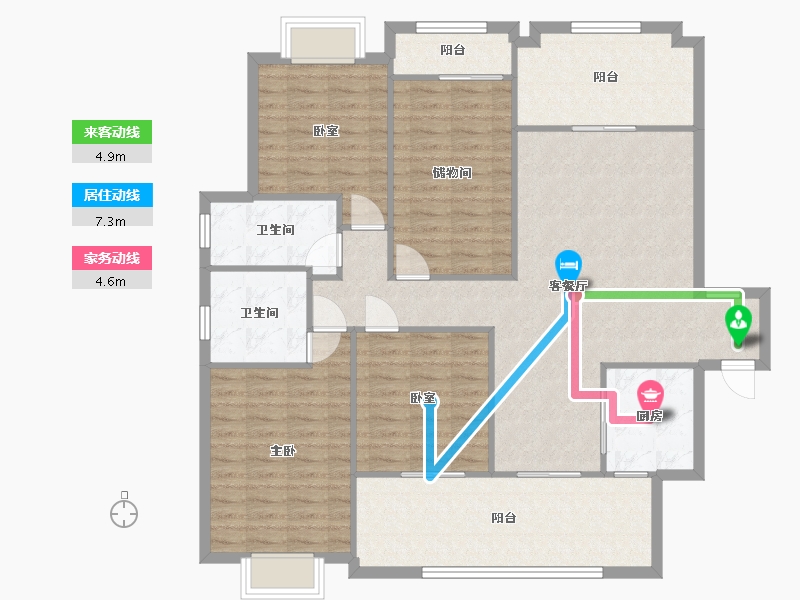 福建省-厦门市-水云湾-123.50-户型库-动静线