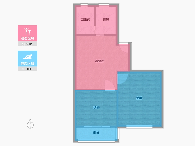 上海-上海市-古美小区-66.00-户型库-动静分区