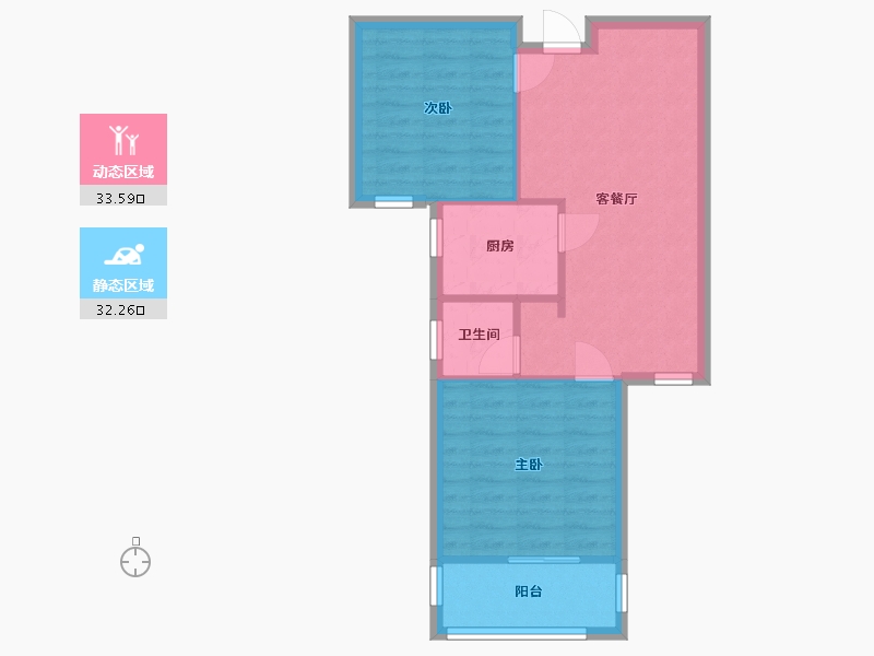 安徽省-合肥市-安粮城市广场-80.00-户型库-动静分区