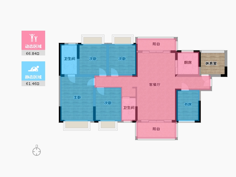 广西壮族自治区-钦州市-赛格·都邦国际-142.45-户型库-动静分区