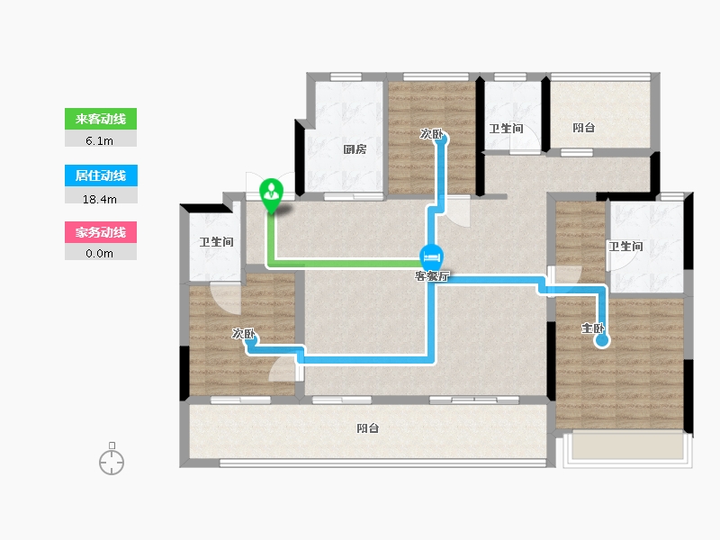 河南省-郑州市-新城时光印象-121.00-户型库-动静线