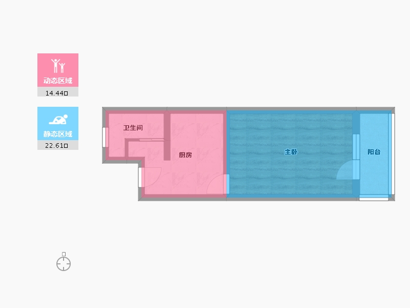 北京-北京市-前门西大街小区-37.00-户型库-动静分区