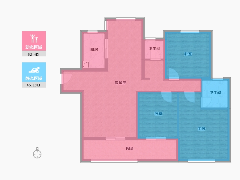 湖南省-常德市-三江新城-101.90-户型库-动静分区