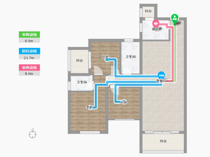 四川省-宜宾市-东城国际-101.00-户型库-动静线