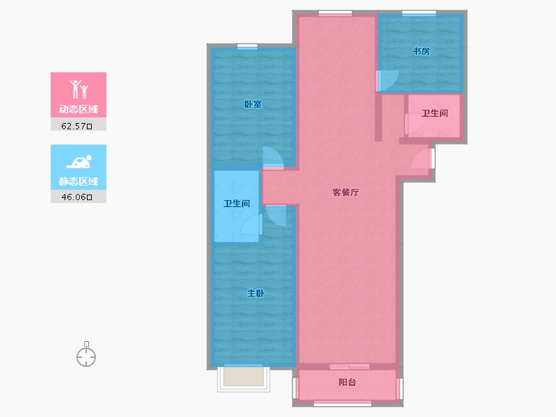 河北省-邢台市-鼓楼都市-99.00-户型库-动静分区