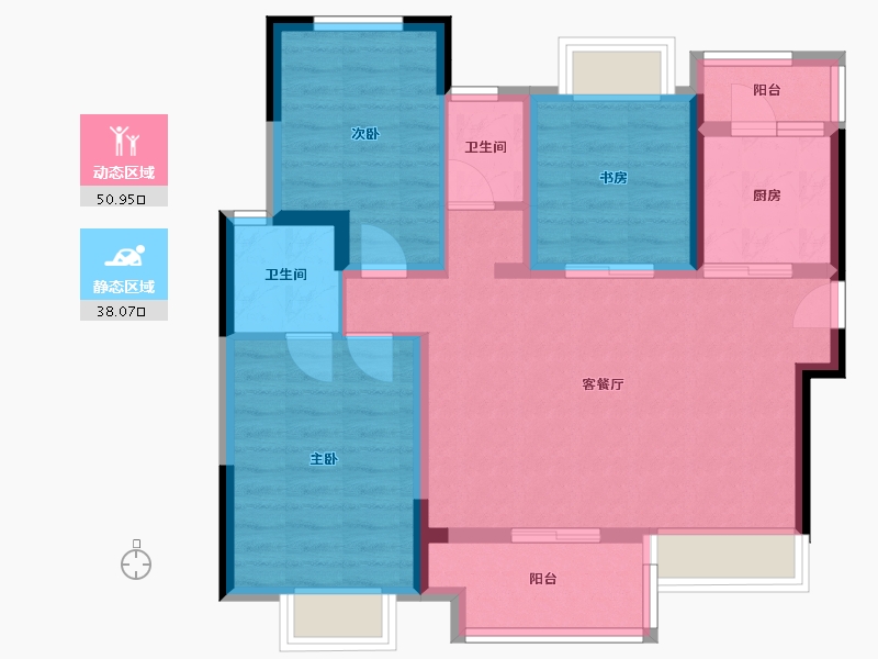 四川省-成都市-未来映-89.00-户型库-动静分区