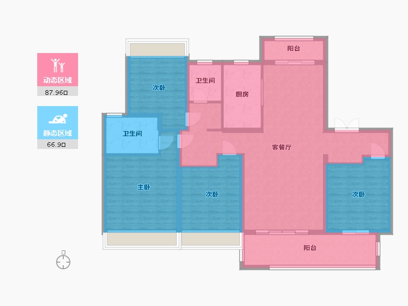 江苏省-盐城市-国投欧亚・紫宸-140.00-户型库-动静分区