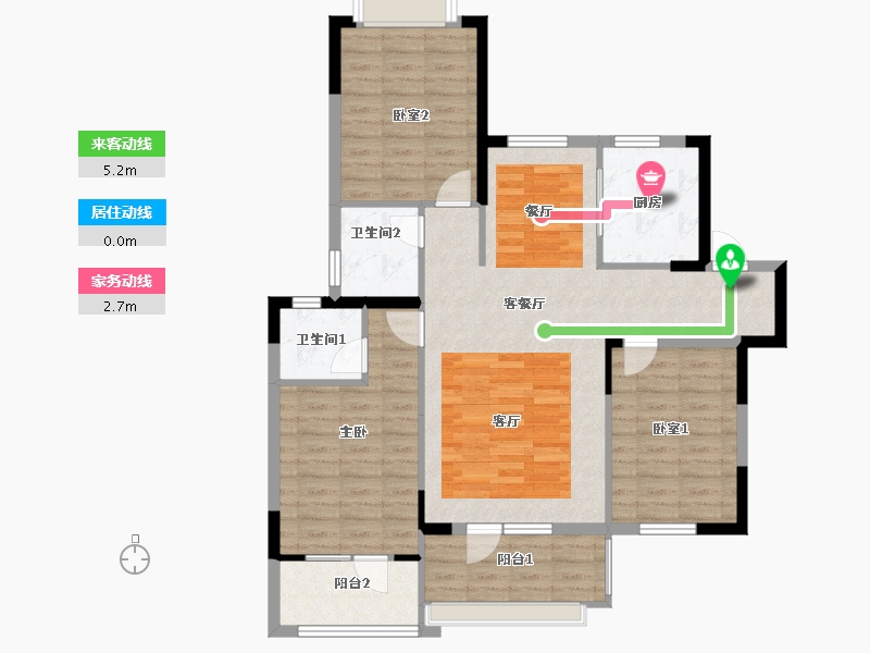 湖北省-鄂州市-滨湖明珠-103.24-户型库-动静线