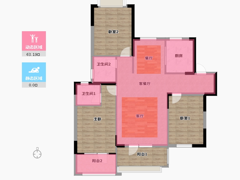 湖北省-鄂州市-滨湖明珠-103.24-户型库-动静分区