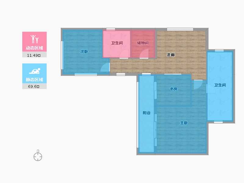 浙江省-杭州市-良渚文化村郡西别墅-200.00-户型库-动静分区