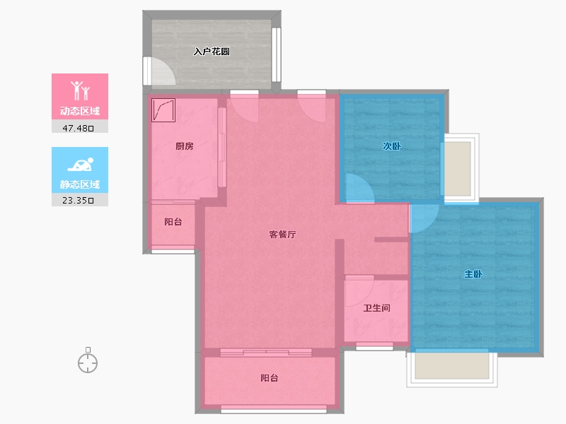 四川省-成都市-西江河畔-68.00-户型库-动静分区