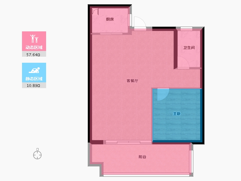 福建省-泉州市-海湾国际-62.00-户型库-动静分区