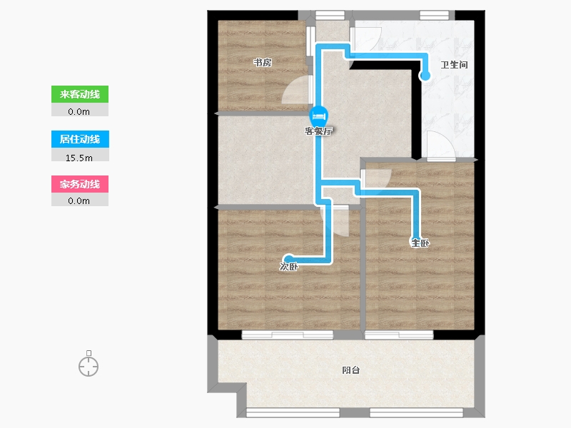 福建省-泉州市-海湾国际-62.00-户型库-动静线