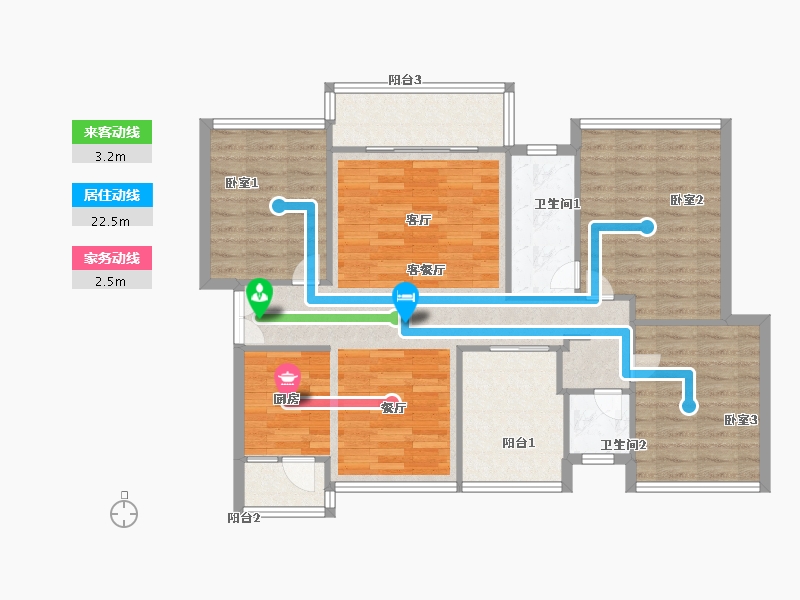 广东省-佛山市-观景豪园-100.00-户型库-动静线