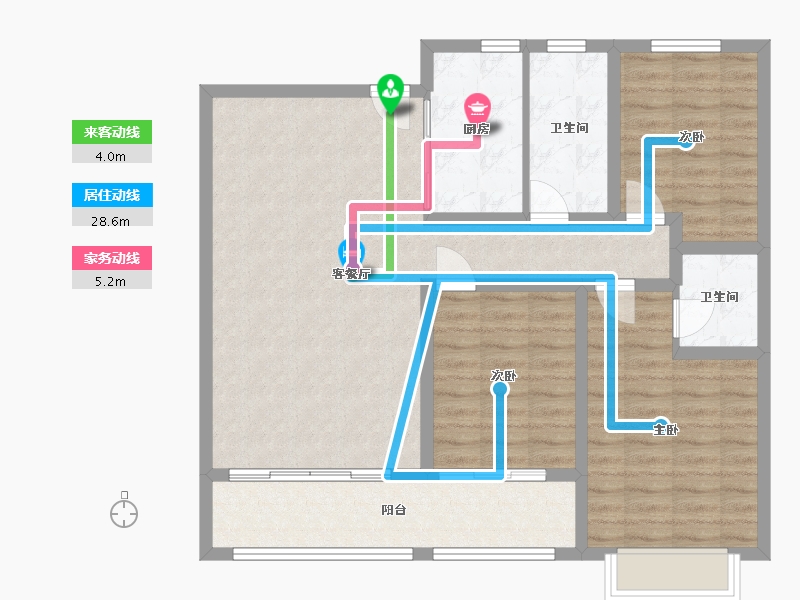 山东省-淄博市-忆江南启园-100.00-户型库-动静线