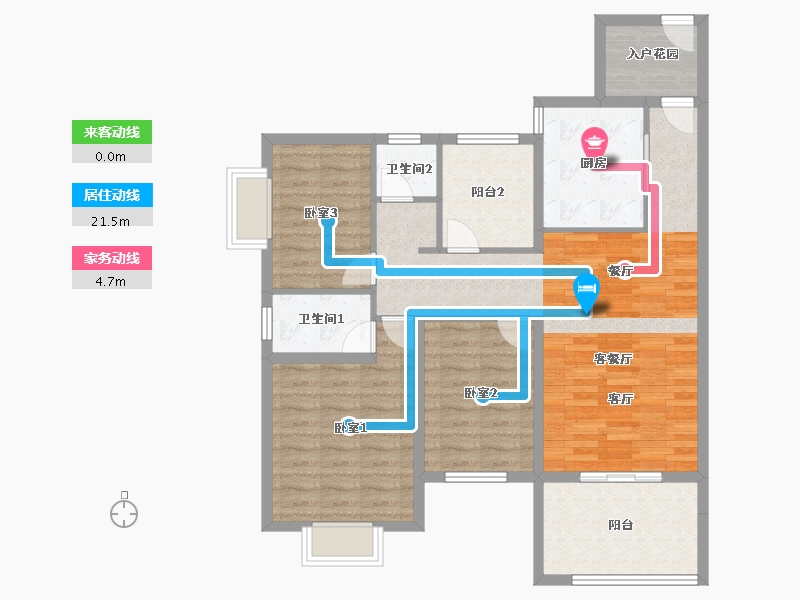 广东省-佛山市-新城璟城-98.23-户型库-动静线