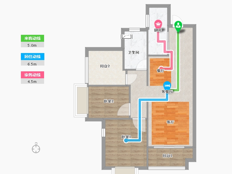 广东省-佛山市-金地艺境天成-68.00-户型库-动静线