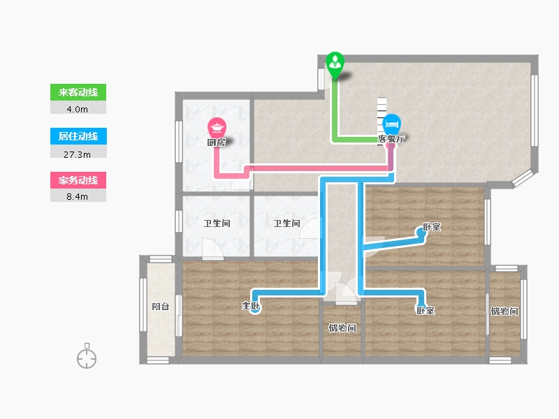 四川省-成都市-紫华苑-130.00-户型库-动静线