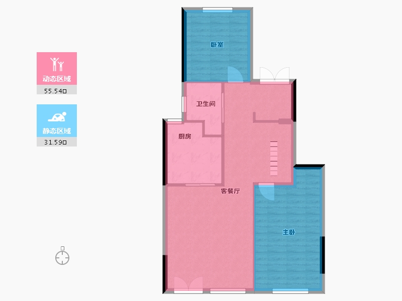 福建省-福州市-旭辉江山云出-80.00-户型库-动静分区