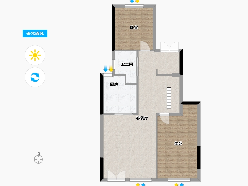 福建省-福州市-旭辉江山云出-80.00-户型库-采光通风