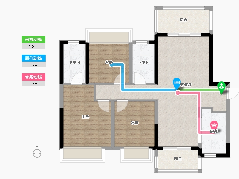 四川省-德阳市-吾悦华府-92.00-户型库-动静线