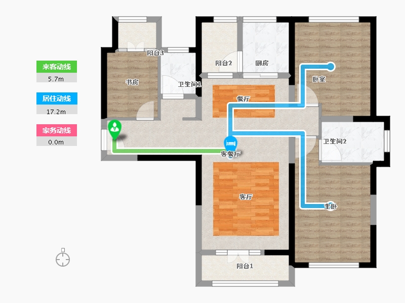 湖北省-鄂州市-航宇·长江国际-102.01-户型库-动静线