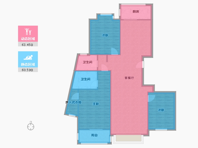 山东省-青岛市-春光山色-二期-122.00-户型库-动静分区