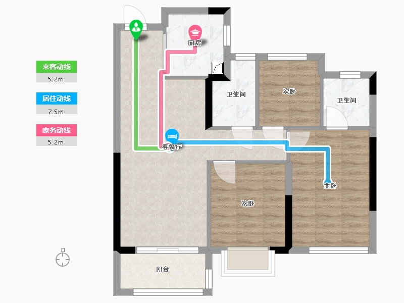 福建省-莆田市-建发文著-69.00-户型库-动静线