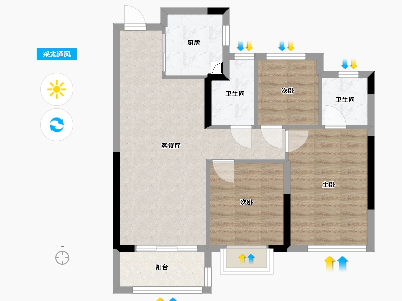 福建省-莆田市-建发文著-69.00-户型库-采光通风