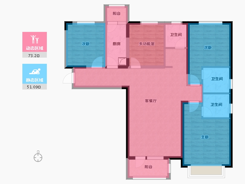 河北省-廊坊市-中建和悦国际-110.00-户型库-动静分区