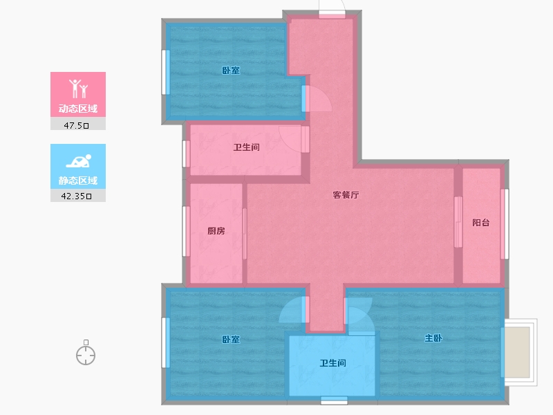 河北省-石家庄市-远洋安联·万和学府-98.00-户型库-动静分区