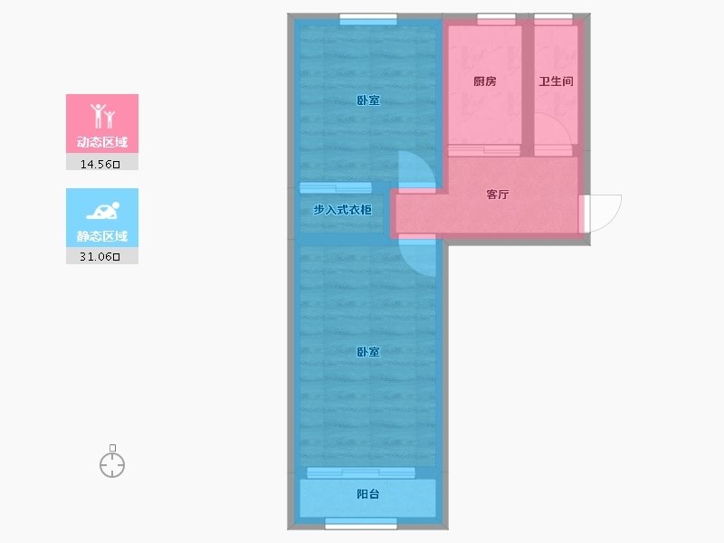 北京-北京市-丰台区卢沟桥南里13号楼-56.00-户型库-动静分区