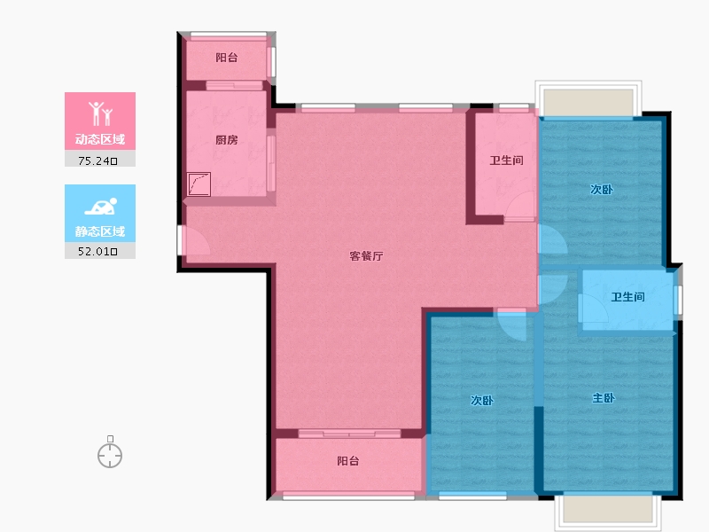 河北省-邯郸市-建设大街-59号院-300.00-户型库-动静分区