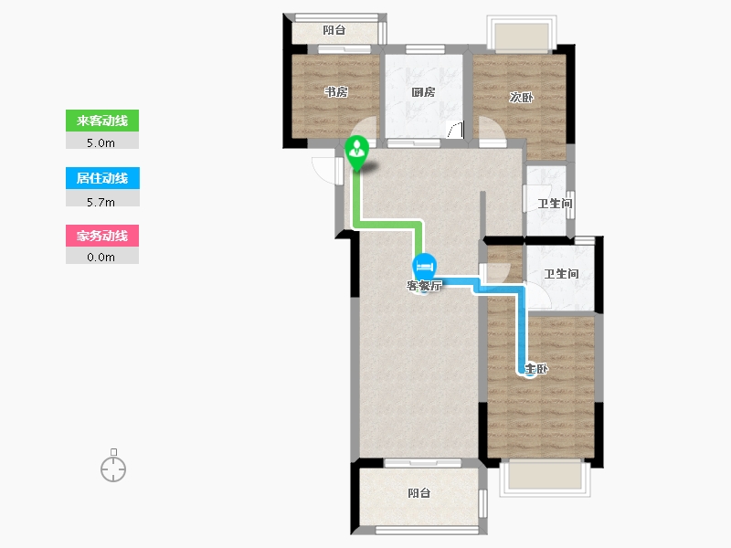 湖北省-武汉市-中建星光城-82.00-户型库-动静线