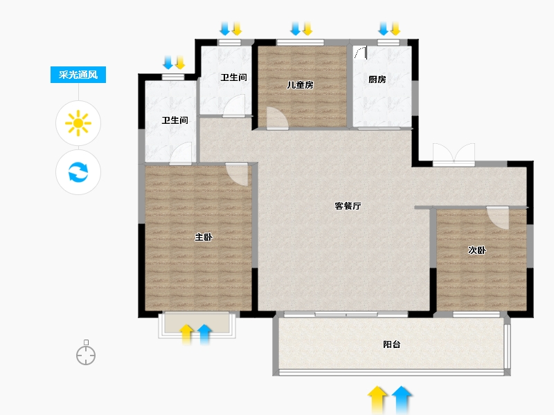 广东省-广州市-55456-150.00-户型库-采光通风