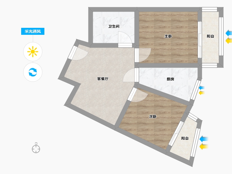 北京-北京市-国瑞商城-58.00-户型库-采光通风