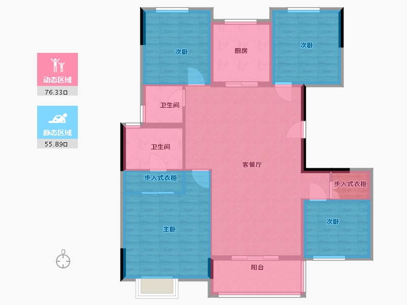 江苏省-盐城市-梧桐墅-120.00-户型库-动静分区