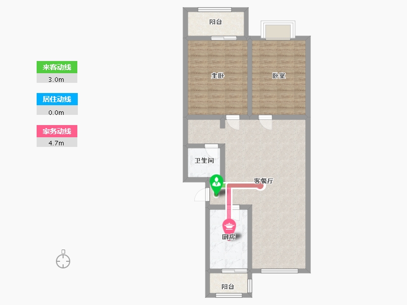 天津-天津市-高雅公寓-81.00-户型库-动静线