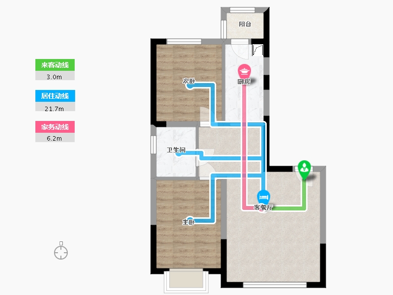 黑龙江省-哈尔滨市-滨才凤栖湖双水岸-68.00-户型库-动静线