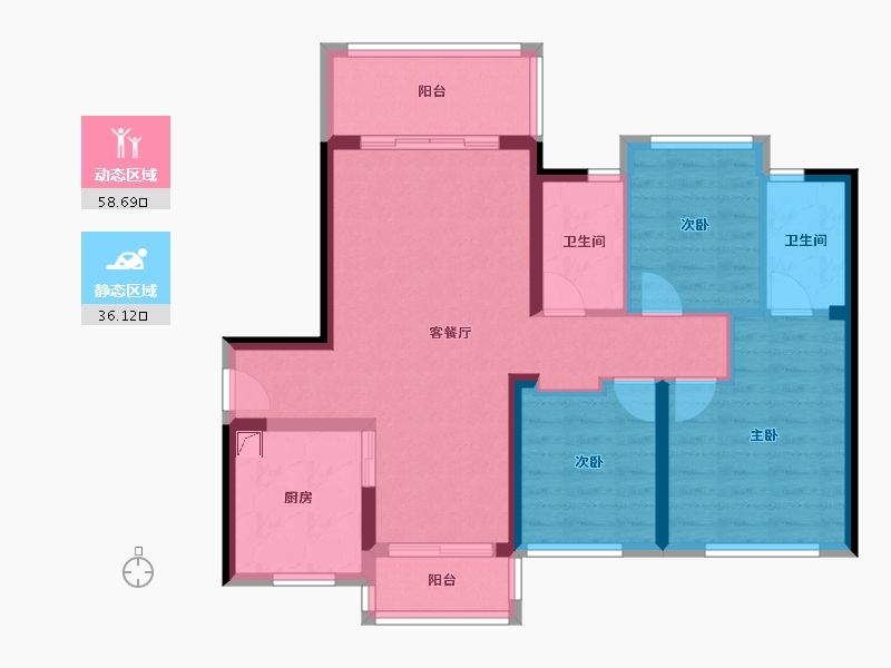 广东省-中山市-中澳春城-0.00-户型库-动静分区