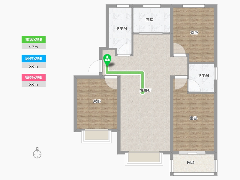 河北省-保定市-紫竹园-100.00-户型库-动静线