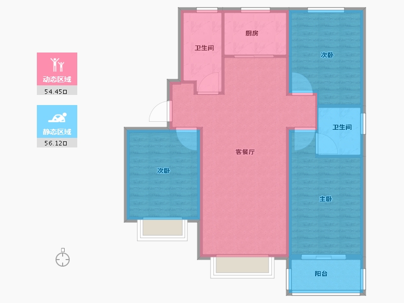 河北省-保定市-紫竹园-100.00-户型库-动静分区