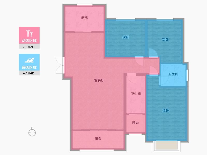 河南省-三门峡市-滨河湾-108.00-户型库-动静分区