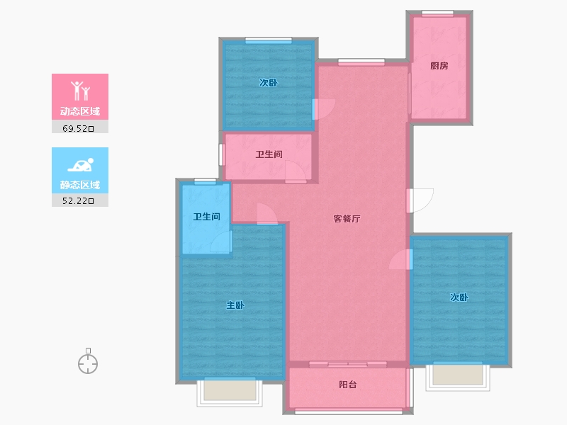 山东省-菏泽市-菏建康馨家园-110.00-户型库-动静分区