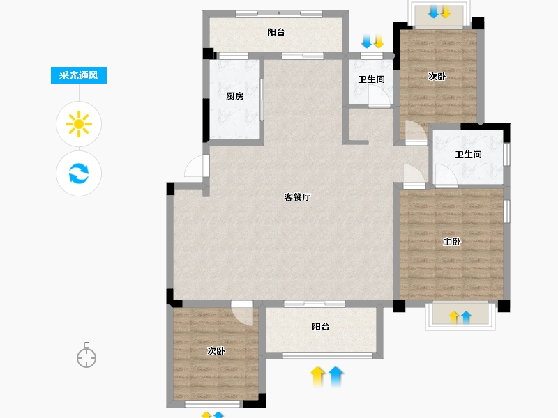 四川省-自贡市-中港·燊海森林-278.00-户型库-采光通风