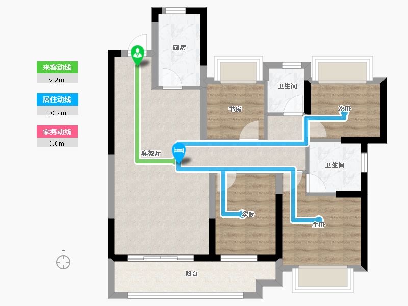 福建省-泉州市-融创江南府-79.00-户型库-动静线