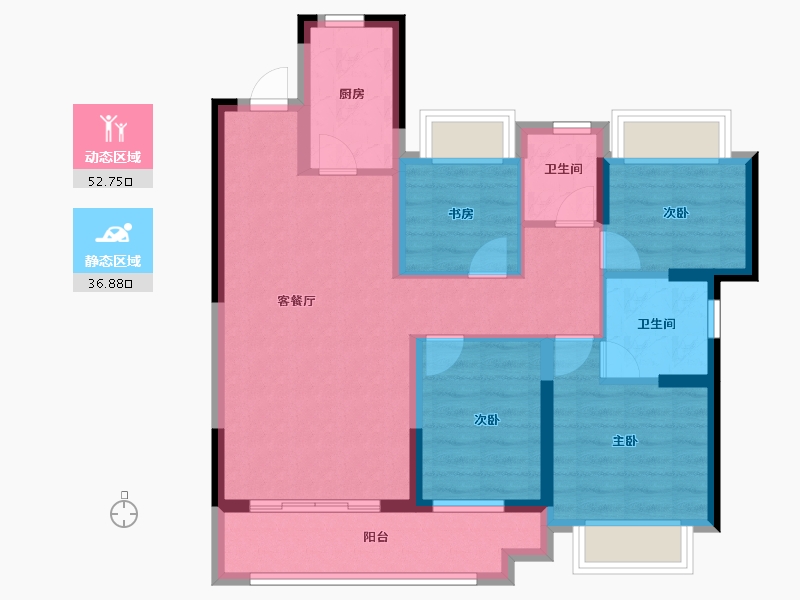 福建省-泉州市-融创江南府-79.00-户型库-动静分区