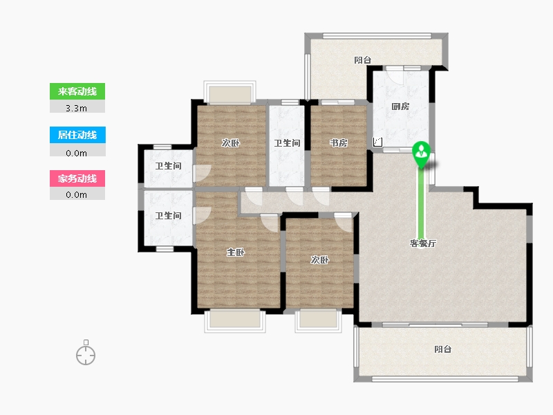 贵州省-贵阳市-中国铁建国际城-180.00-户型库-动静线